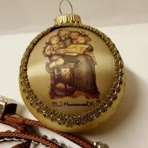 💕Vtge Grandma Story Story Glass Ornament MJ Hummel 4"